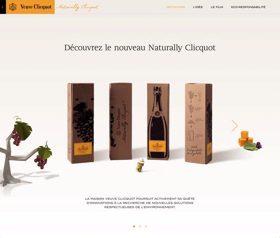 Typographie exclusive Veuve Clicquot Ponsardin. Alphabet sur mesure, typographie d'identité.