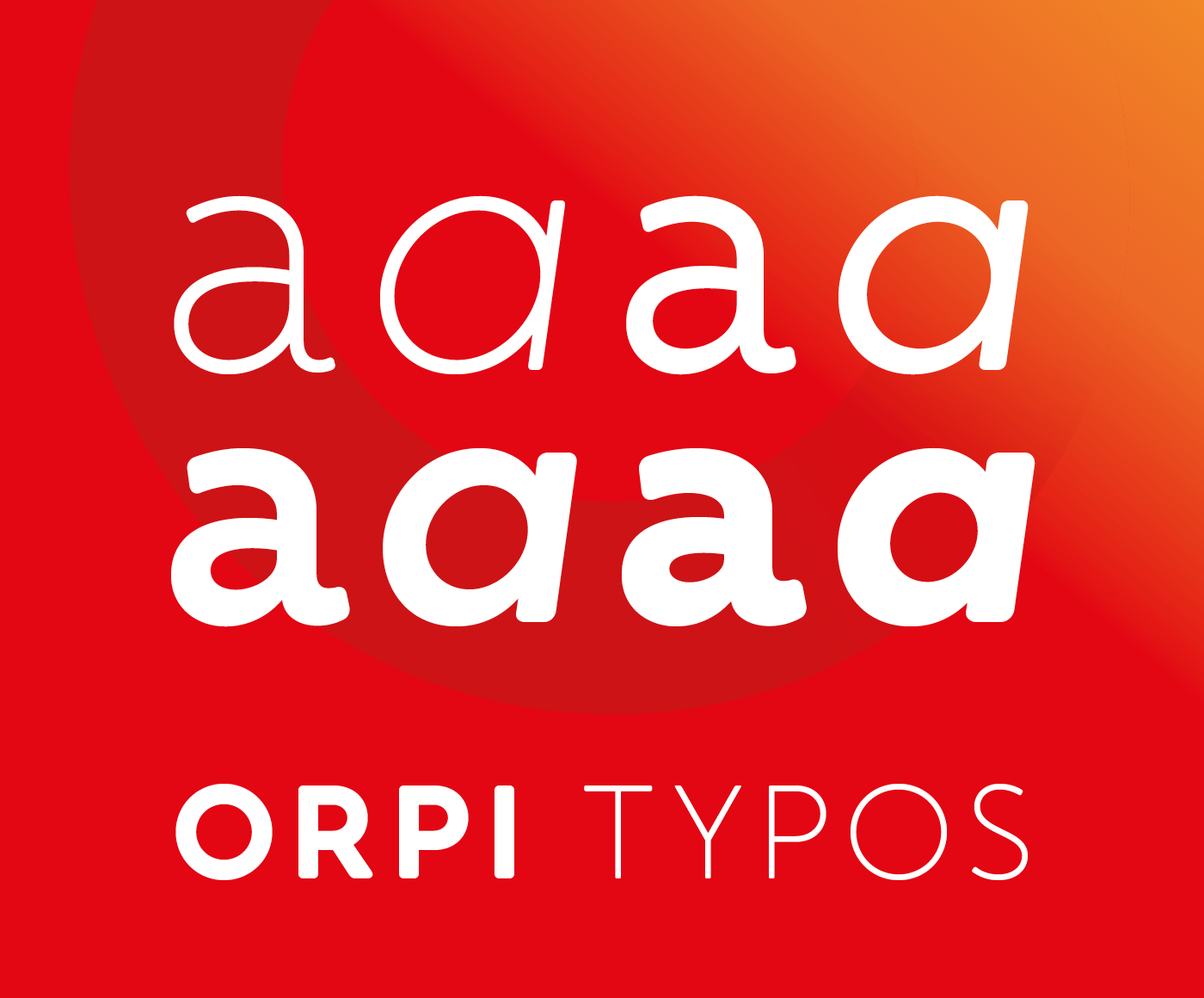 Typographies d'identité sur mesure pour Orpi.