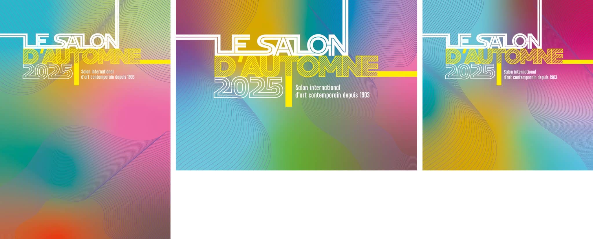 Affiche du Salon d'Automne Paris 2025. Making Off. Formats.
